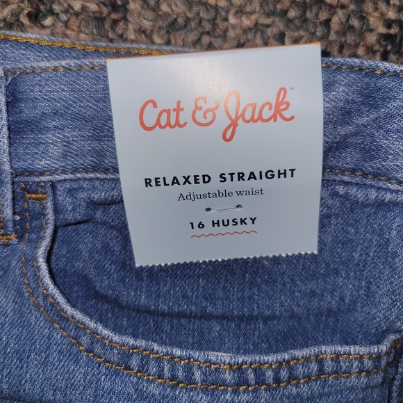 Cat & jack relaxed fit jeans boys sz 16 husky - Picture 5 of 9